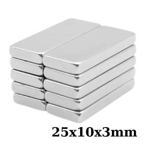 25x10x3mm Neodyum Gl Mknats - Neodim Magnet