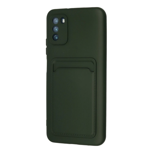 Newface Xiaomi Pocophone M3 Klf Kelvin Kartvizitli Silikon - Koyu Yeil