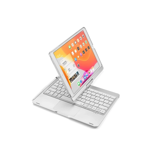 Newface iPad 10.2 (7.nesil) Klf Magic Dnen Klavyeli Tablet Klf - Gm