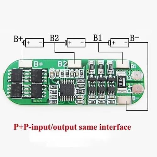 3S 8A BMS 12.6V 18650 Lityum Pil arj Koruma Devresi