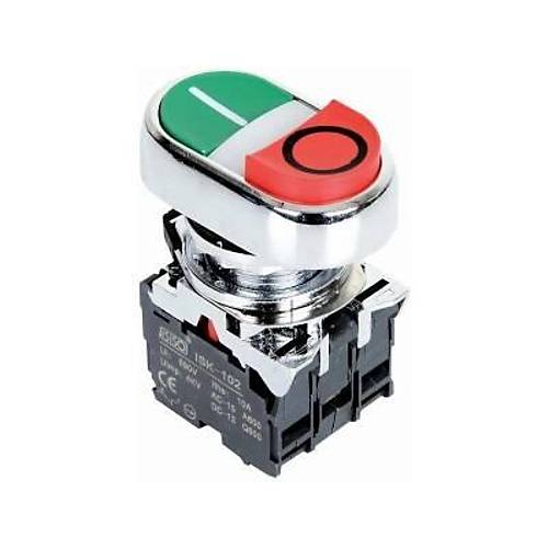 ISM-BW84M5 220V Metal Ikl ift Yayl kiz Buton