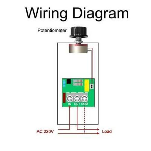 AC 220V 10000W Motor Dimmer Hz Kontrol Kart
