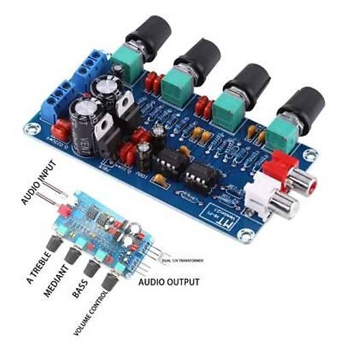 XH-M164 AC 12-24V 4 Kanal Equalizer - Ekolayzer Modl