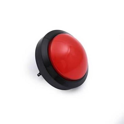 100mm 12V Dz Ikl Oyun Makinesi Butonu - Krmz