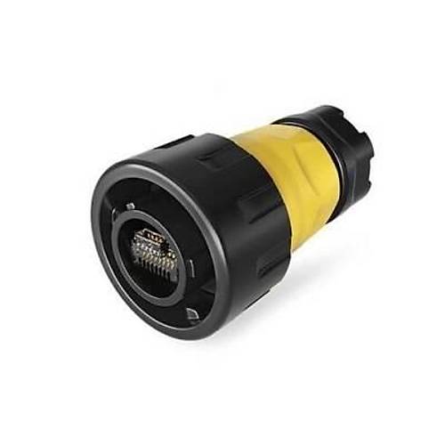 YM-24-C/RJ45/015/PE-42-001 Su Ge�irmez RJ45 Konnekt�r - Erkek