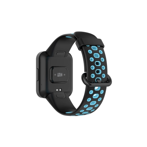 Newface Xiaomi Redmi Watch 2 Spor Delikli Kordon - Siyah-Mavi