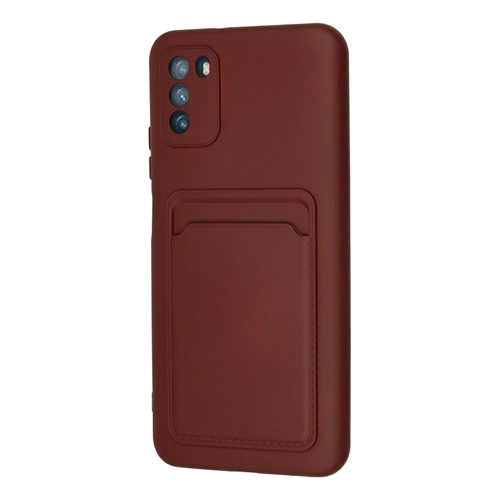 Newface Xiaomi Pocophone M3 Klf Kelvin Kartvizitli Silikon - Bordo