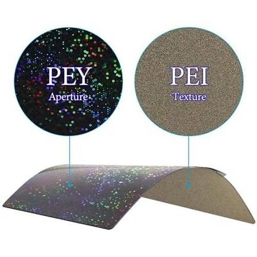 Bambu Lab X1-P1P-P1S PEI+PEY Kapl Yay elii Manyetik Tabla - 257x257mm