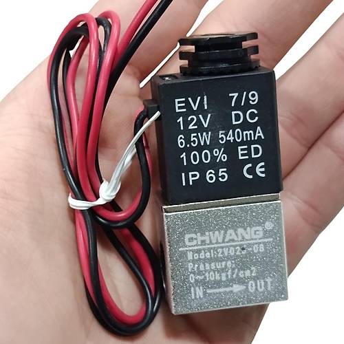 12V DC Selenoid Valf 2V025-08 Pnmatik Valf