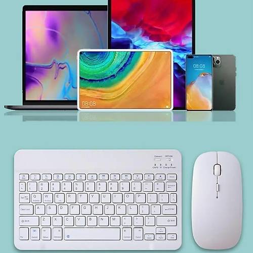 Divex Bluetooth Balantl arjl Mouse Klavye Seti BeyazDK-10