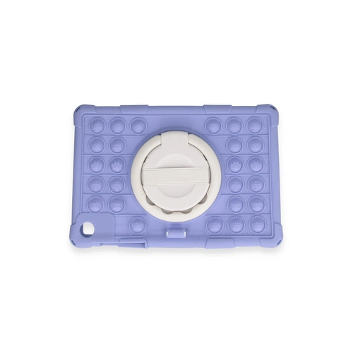 Newface Samsung Galaxy Tab A9 Klf Patpat El Tutma Aparatl Standl Tablet Silikon - Lila
