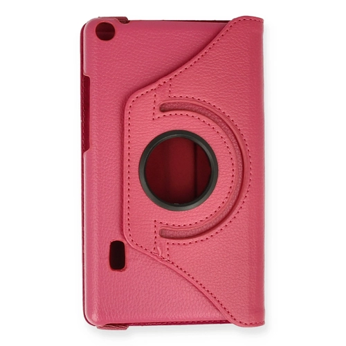 Newface Huawei MediaPad T3 7 Klf 360 Tablet Deri Klf - Pembe