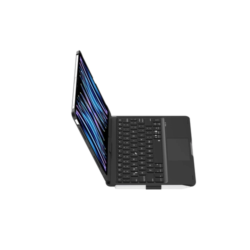 Newface iPad Pro 11 (2024) F11 ATS Klf Magic Dnen Klavyeli Tablet Klf - Siyah
