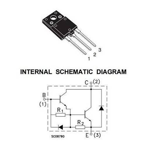 BU808DFX - TO247 NPN Orijinal TV Transistor