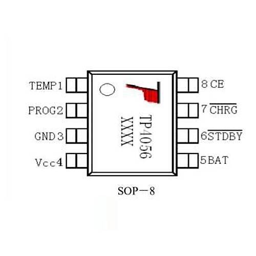 TP4056 3.7V Batarya arj Entegresi - SOP8