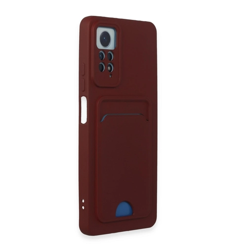 Newface Xiaomi Redmi Note 12 Pro 4G Klf Kelvin Kartvizitli Silikon - Bordo