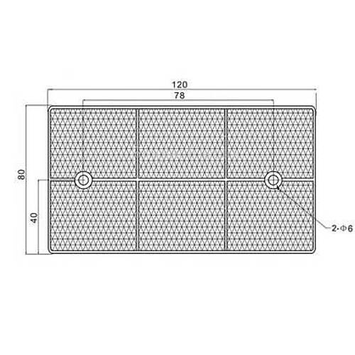 TD-12 120x80 Reflektr / Mesafe Sensrleri Uyumlu