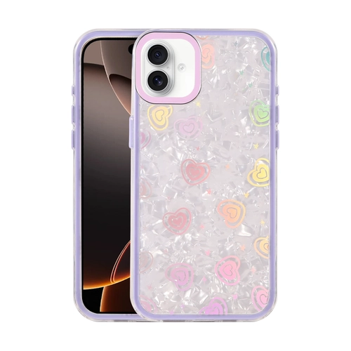 Newface Apple iPhone 16 Lumi Desenli Kapak - Mor