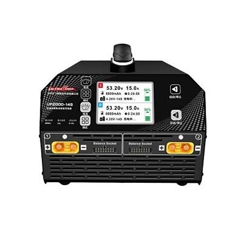 UP2000-14S 2X1000W 30A 6-14S LiPo LiHv Pil arj Cihaz