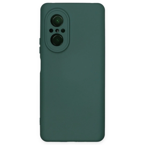 Newface Huawei Nova 9 SE Klf Nano ii Kadife Silikon - Koyu Yeil