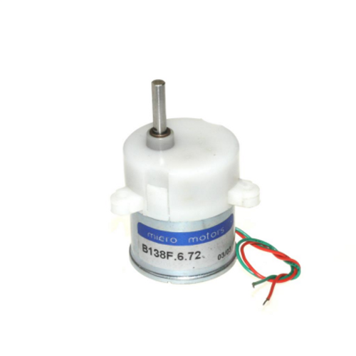 DC Eksantrik Mikro Motor 12V 6RPM Plastik Dili 33mm B138F.6.72