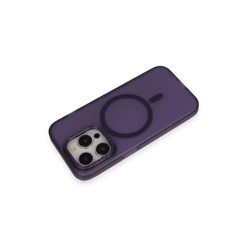 Joko iPhone 14 Pro Frost Standl Magsafe Kapak - Derin Mor