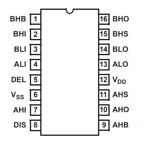 HIP4082IP DIP-16 Mosfet Src Entegresi