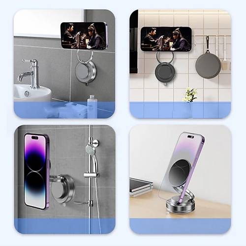 Divex Manyetik Telefon Tutucu Ara i 360 Mknatsl Stand Gri DH-396