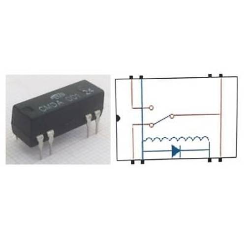 CMDA 001 24 Reed Rle Tek Kontak C/O 24VDC 0.25A