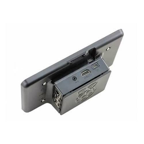 Orjinal Raspberry Pi 7 Inch Dokunmatik Ekran Koruyucu Kasa - Siyah