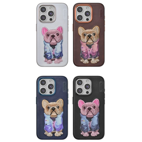 Venco iPhone 11 Cute Desenli Kapak - Koyu Kahve