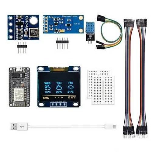 ESP8266 Hava Durumu lm Seti - Demonte Scaklk Nem ve Basn ler