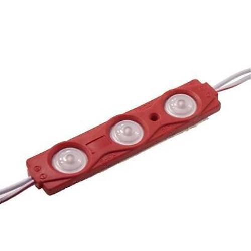 3'l Mercekli Modl Led - Krmz 12V 1.2W