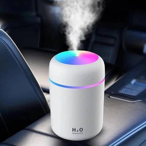 DivexRenkli Led Ikl Hava Nemlendirici USB Colorful Humidifier Beyaz H-17