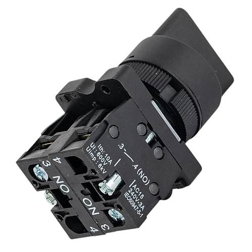 LAY5-ED33 22mm Ksa Mandal Switch 1-0-2 Kalc (2NO)