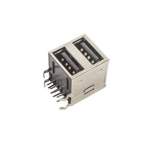 2 Port USB-A 2.0 Dişi Konnektör PCB Tipi