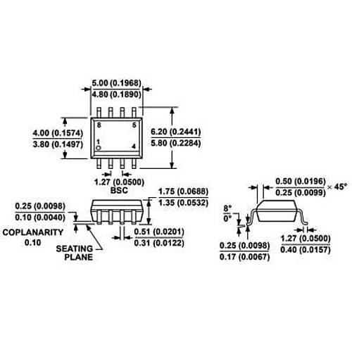 ADUM1200ARZ-RL7 SOIC-8 2 Kanal zolatr Entegresi