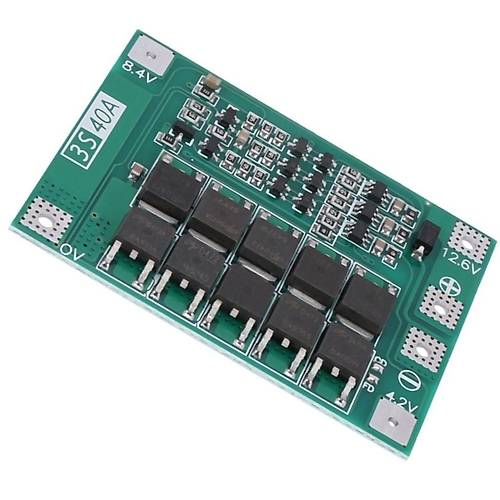 3S 40A BMS 12.6V 18650 Lityum Pil arj Koruma Devresi Balanssz