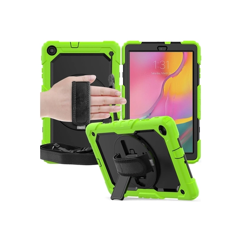 Newface Samsung Galaxy T510 Tab A 10.1 Klf Pars Tablet Kapak - Yeil