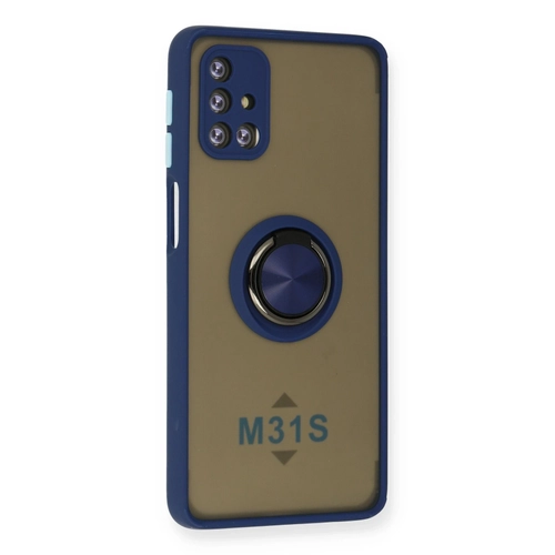 Newface Samsung Galaxy M31S Klf Montreal Yzkl Silikon Kapak - Lacivert