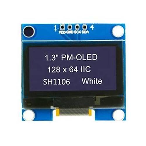 1.3'' 128X64 OLED Ekran Beyaz GME12864-80