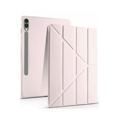 Newface Samsung Galaxy X610 Tab S9 FE Plus 12.4 Klf Kalemlikli Mars Tablet Klf - Rose Gold