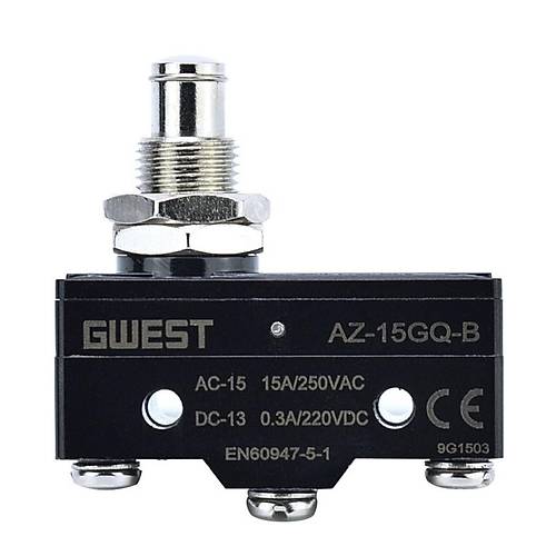 Gwest AZ-15GQ-B Kaln Ksa Metal Pimli Mikro Switch 15A 1NO + 1NC