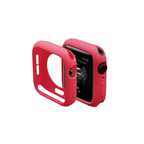 Newface Apple Watch 38mm Silikon Alt Kasa - Krmz