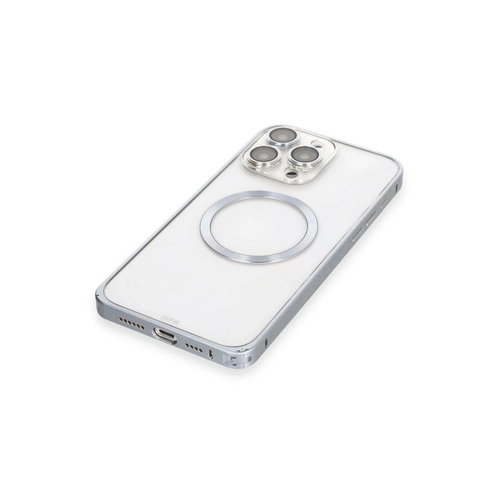 Joko iPhone 15 Pro Klf Metal Bumper Magneticsafe Kapak - Gri