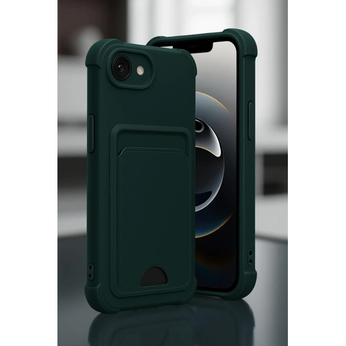Newface Apple iPhone 16E Kelvin Kartvizitli Silikon - Ak Yeil