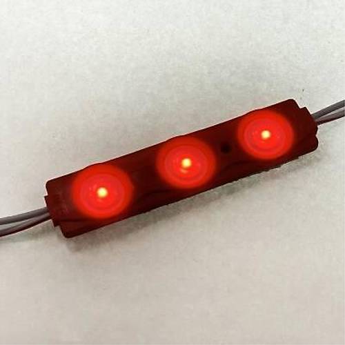 3'l Mercekli Modl Led - Krmz 12V 1.2W