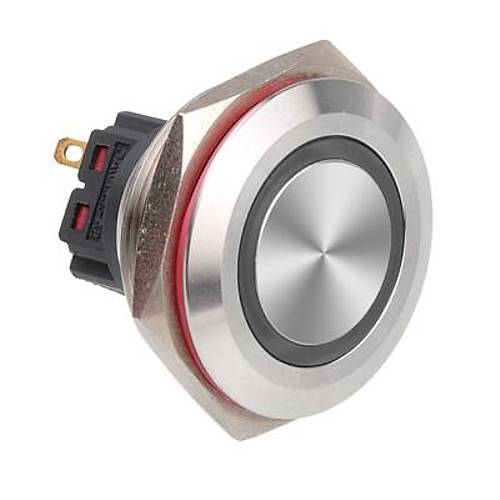 30B-P1Z-E 30mm Dz Anahtarl Ikl Metal Buton - Beyaz