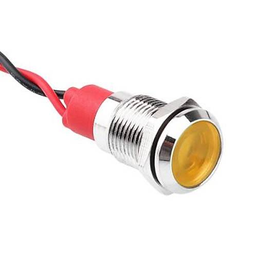 10L-P1 10mm 12-24V Kablolu Metal Sinyal Lambas - Sar