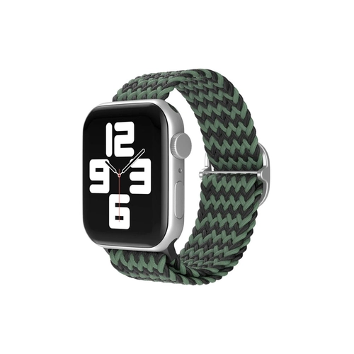 Newface Apple Watch 38mm Star Kordon - Zigzag Yeil-Siyah